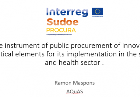 The instrument of public procurement of innovation: critical elements for its implementation in the social and health sector